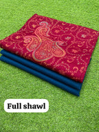 3 Piece Stitched Pashmina Dress With Embroidery Shawl - Ready To Wear