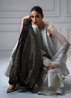 3 Piece Stitched Chiffon Embroidery Dress - Ready To Wear