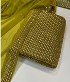 3 Piece Stitched Chiffon Embroidery Dress - Ready To Wear