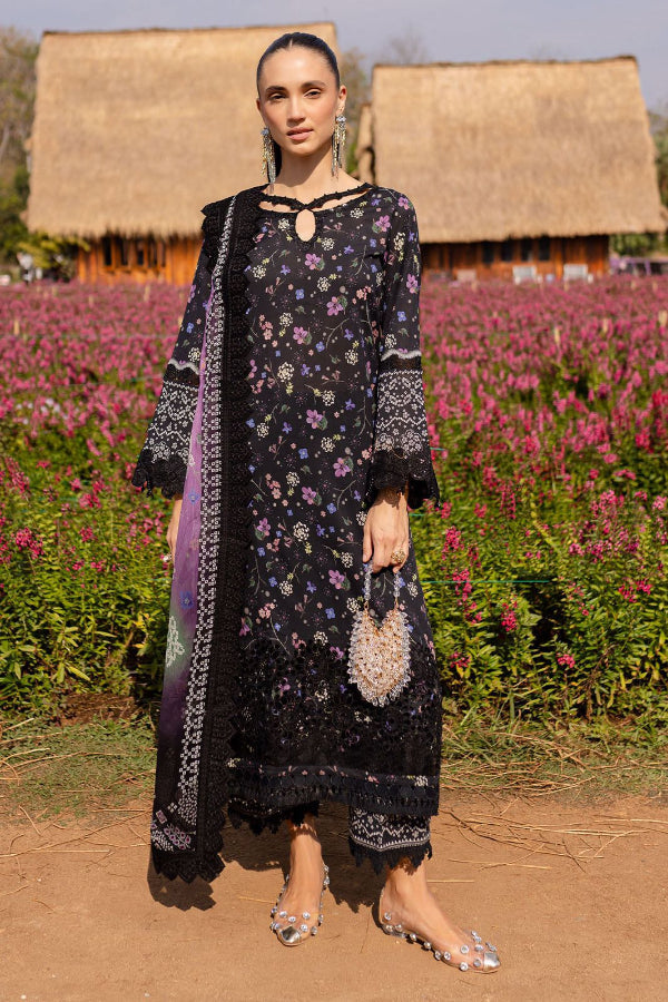 3 Piece Stitched Lawn Dress - Ready To Wear