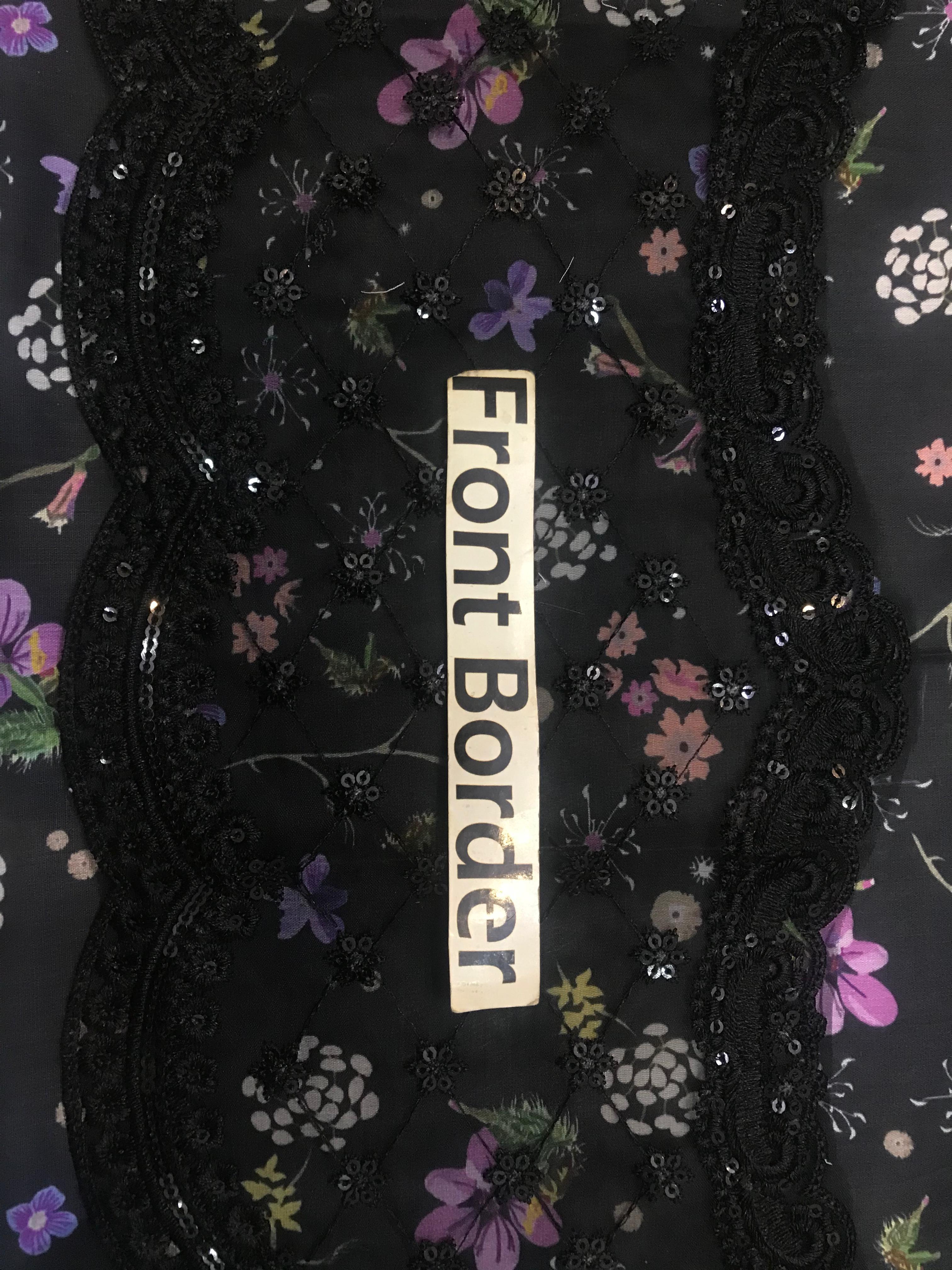 3 Piece Stitched Lawn Dress - Ready To Wear