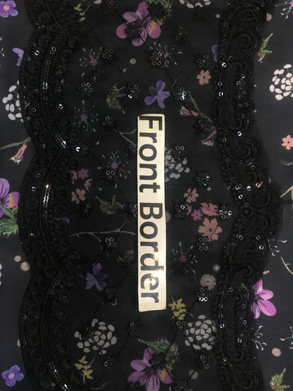 3 Piece Stitched Lawn Dress - Ready To Wear