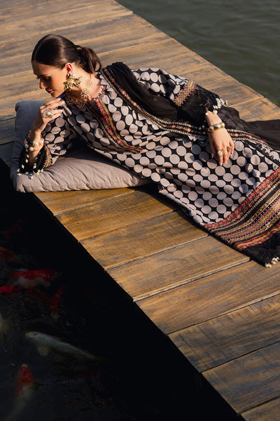 3 Piece Stitched Luxury Lawn Suit - Ready To Wear