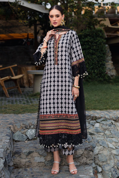 3 Piece Stitched Luxury Lawn Suit - Ready To Wear