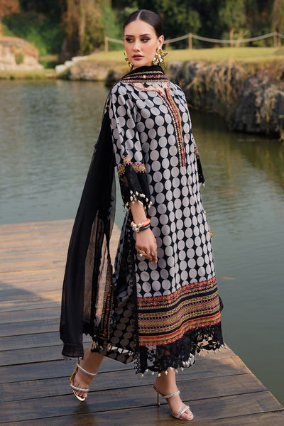 3 Piece Stitched Luxury Lawn Suit - Ready To Wear