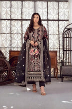 3 Piece Stitched Embroidery Organza Suit - Ready To Wear