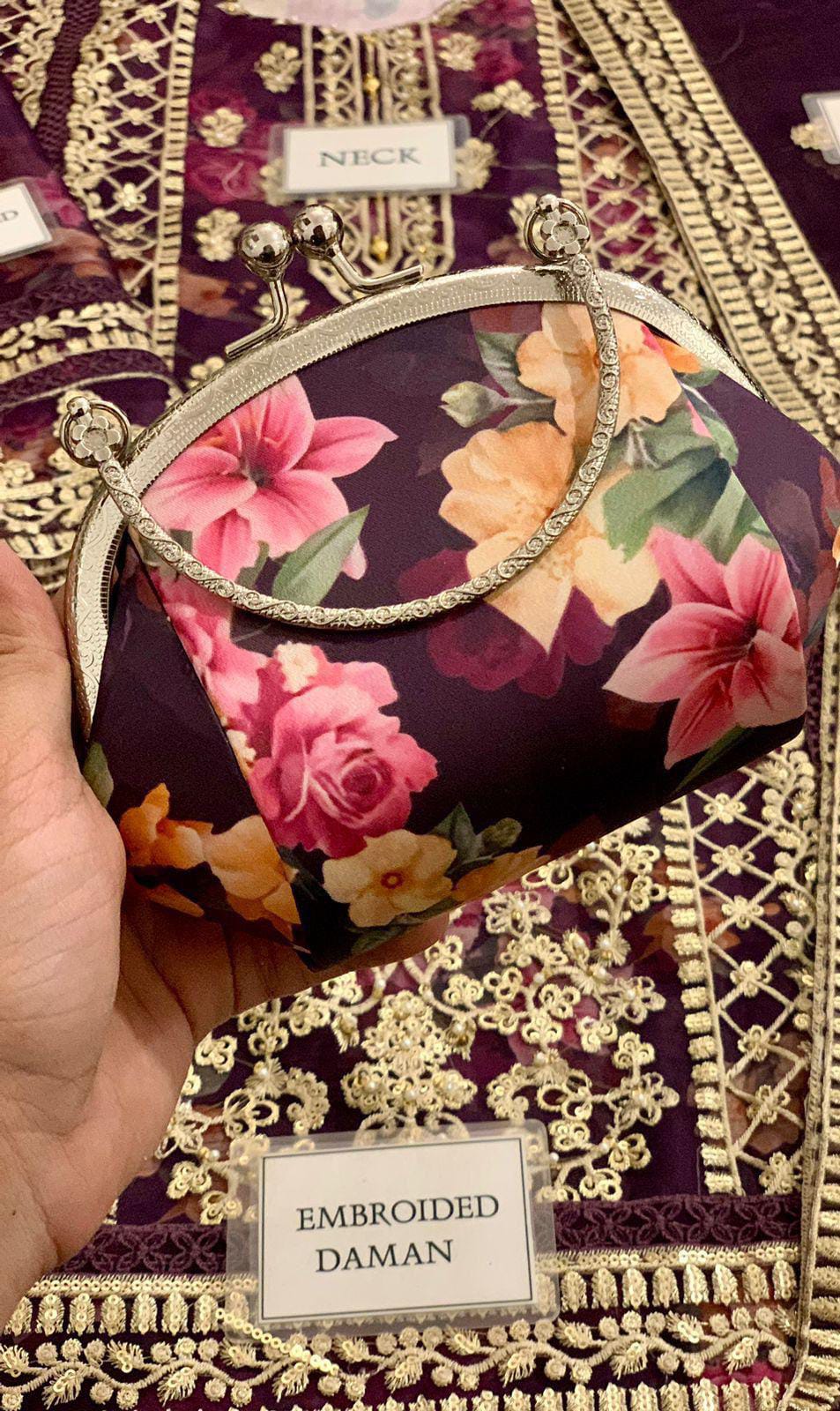 3 Piece Stitched Embroidery Organza Suit - Ready To Wear