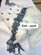 3 Piece Stitched Silk Dress - Ready To Wear