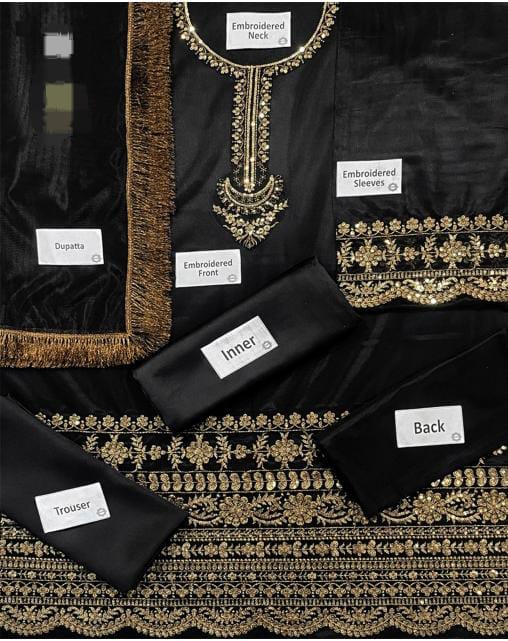 3 Piece Stitched Kids Dress - Ready To Wear