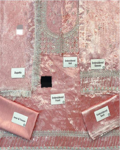 3 Piece Stitched Kids Dress - Ready To Wear