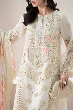 3 Piece Stitched Chikankari Embroidered Dress - Ready To Wear