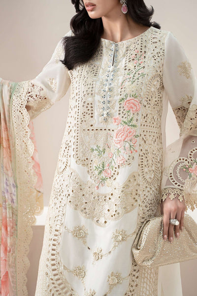 3 Piece Stitched Chikankari Embroidered Dress - Ready To Wear