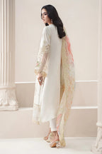 3 Piece Stitched Chikankari Embroidered Dress - Ready To Wear