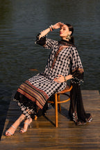 3 Piece Stitched Luxury Lawn Suit - Ready To Wear