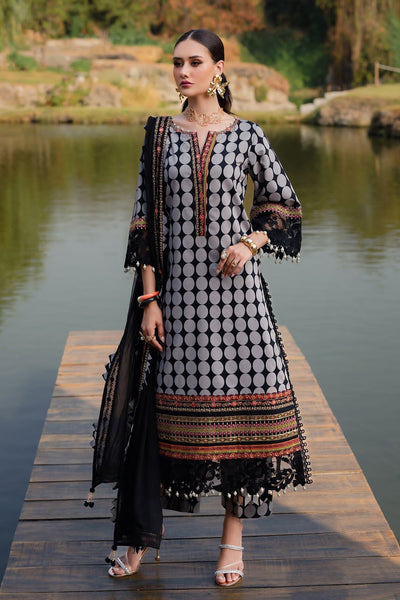 3 Piece Stitched Luxury Lawn Suit - Ready To Wear