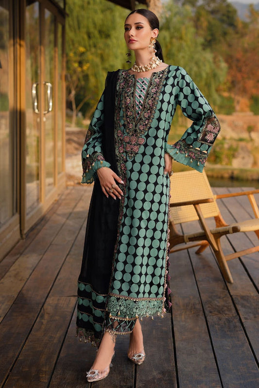 3 Piece Stitched Luxury Lawn Suit - Ready To Wear