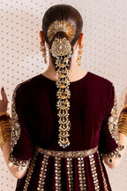 3 Piece Stitched Velvet Dress - Ready To Wear