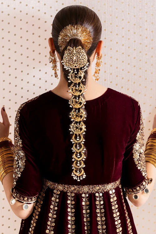 3 Piece Stitched Velvet Dress - Ready To Wear