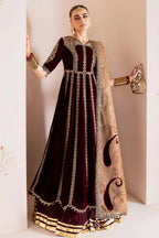 3 Piece Stitched Velvet Dress - Ready To Wear