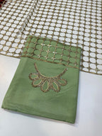 3 Piece Stitched Silk Dress - Ready To Wear