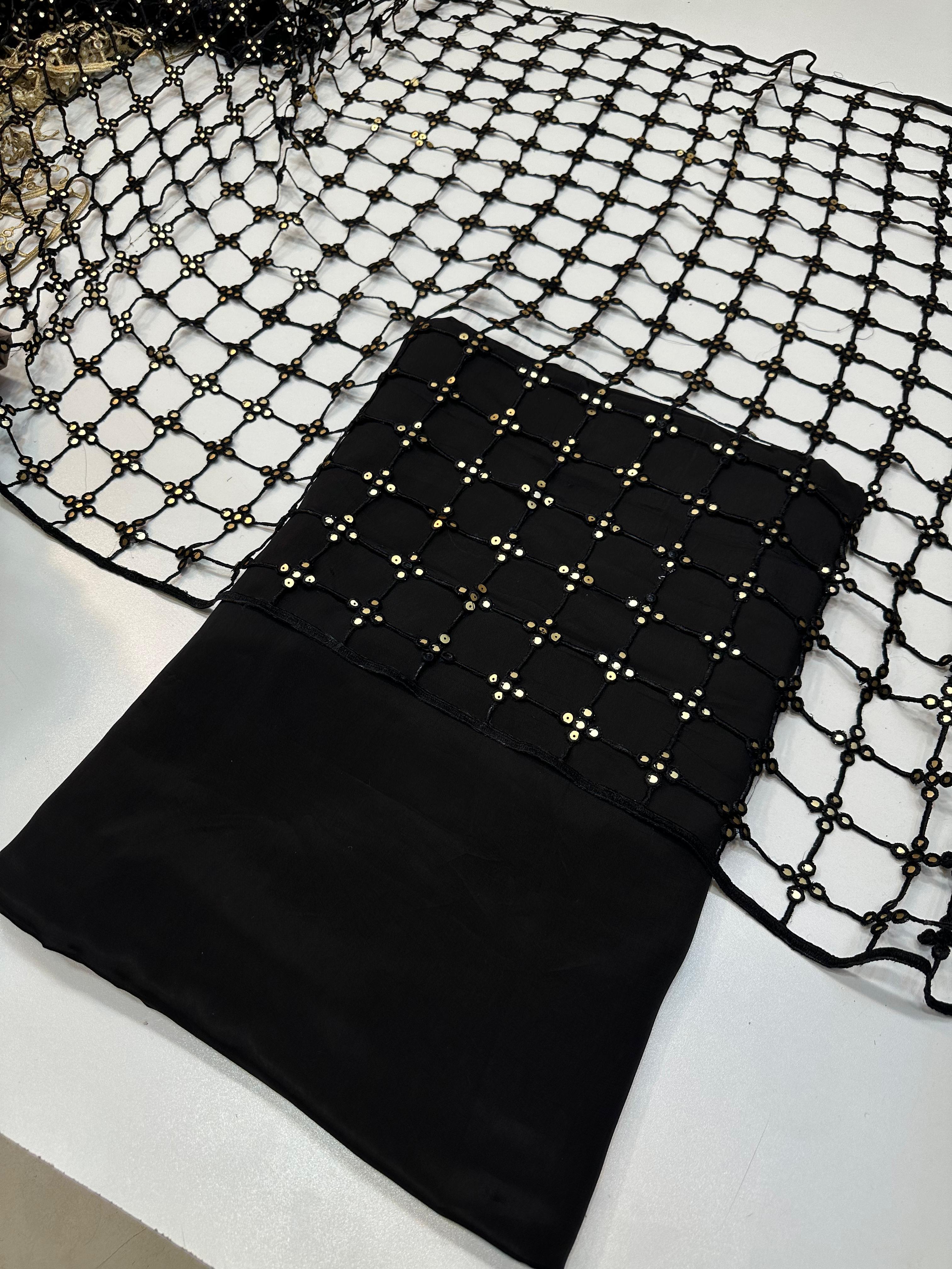 3 Piece Stitched Silk Dress - Ready To Wear