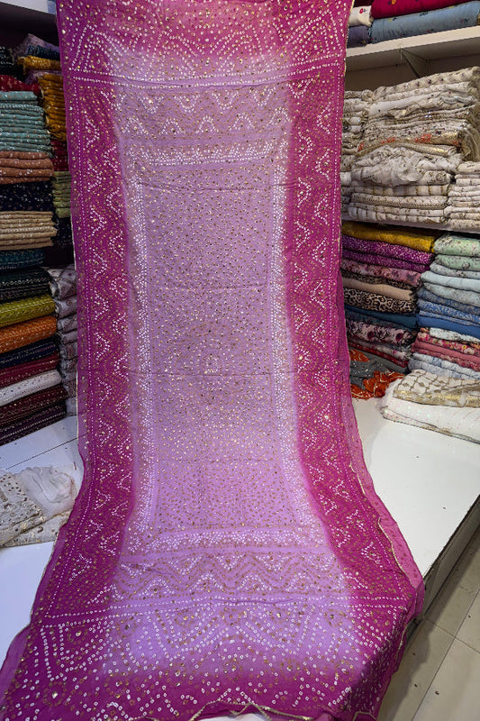 Chunri Dupatta in 2 tone colour