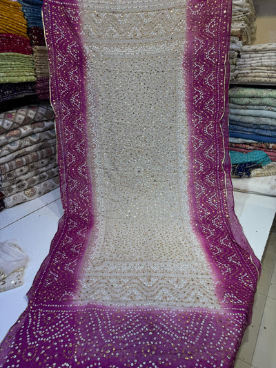 Chunri Dupatta in 2 tone colour