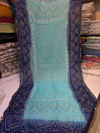 Chunri Dupatta in 2 tone colour