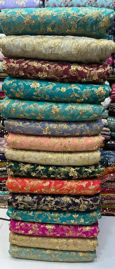 3 Piece Stitched Organza Suit - Ready To Wear