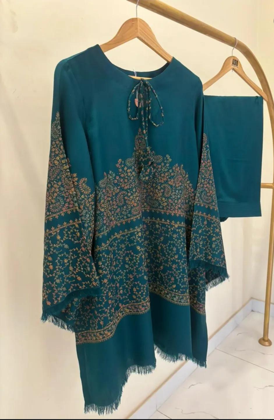 2 Piece Stitched Pashmina Dress - Ready To Wear