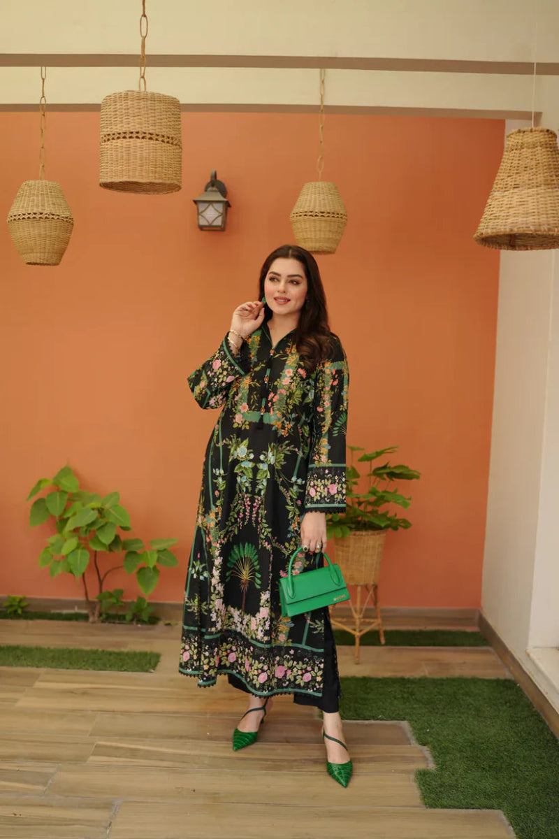 03-Piece Printed Silk Suit | Ready To Wear