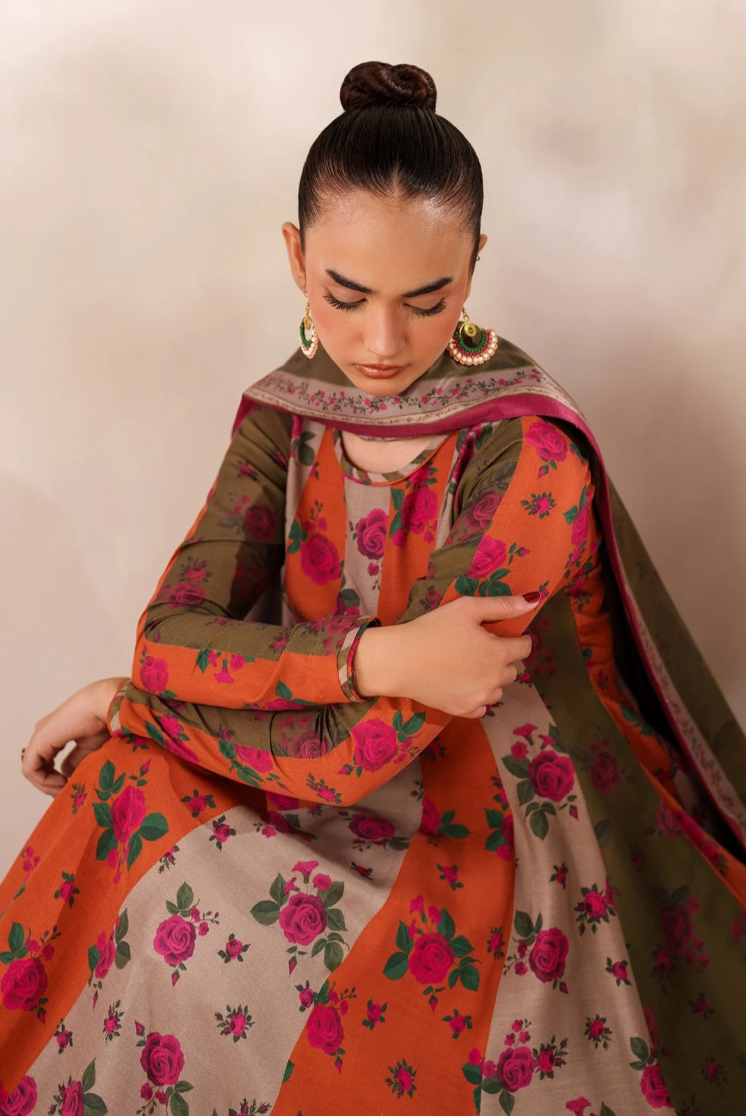 3 Piece Stitched Silk Suit - Ready to Wear