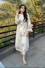 03-Piece Chikankari Embroidered Suit