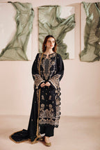 3 Piece Stitched Dhanak Suit - Ready To Wear