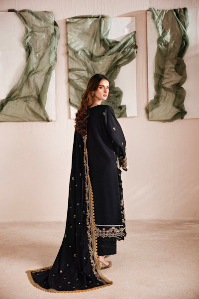 3 Piece Stitched Dhanak Suit - Ready To Wear