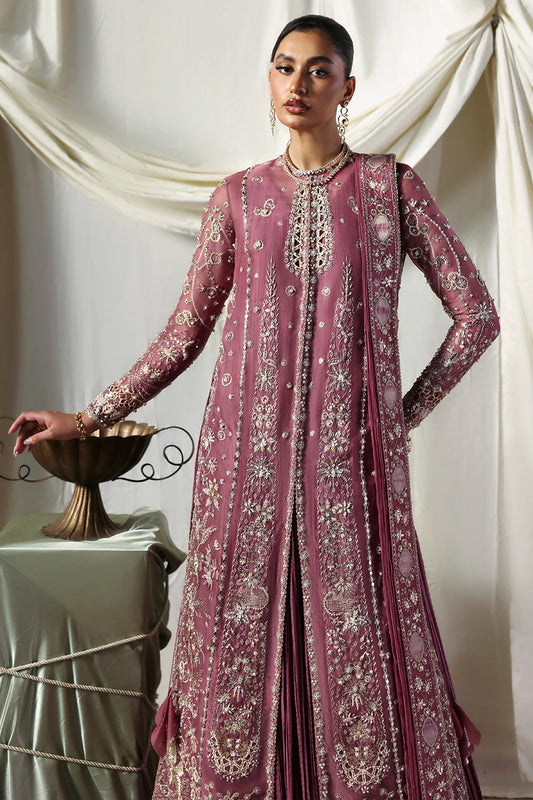 03-Piece Organza Suit With Embroidery - Ready To Wear