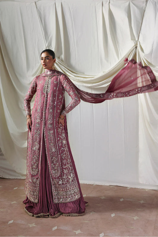 03-Piece Organza Suit With Embroidery - Ready To Wear