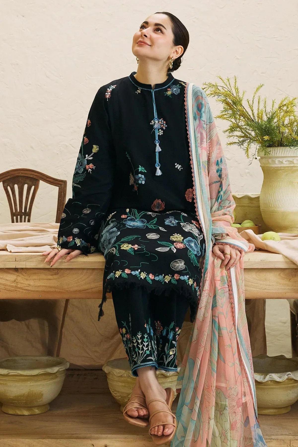 3Piece Heavy Embroidered Lawn Cotton Dress