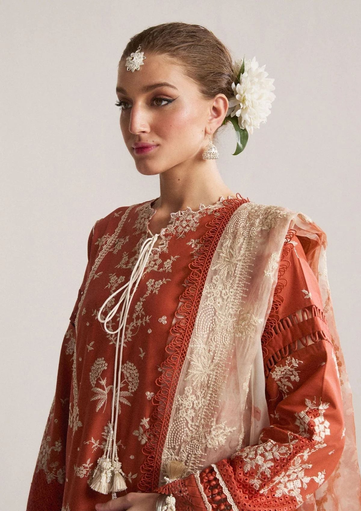 3 Piece Stitched Dress - Ready To Wear