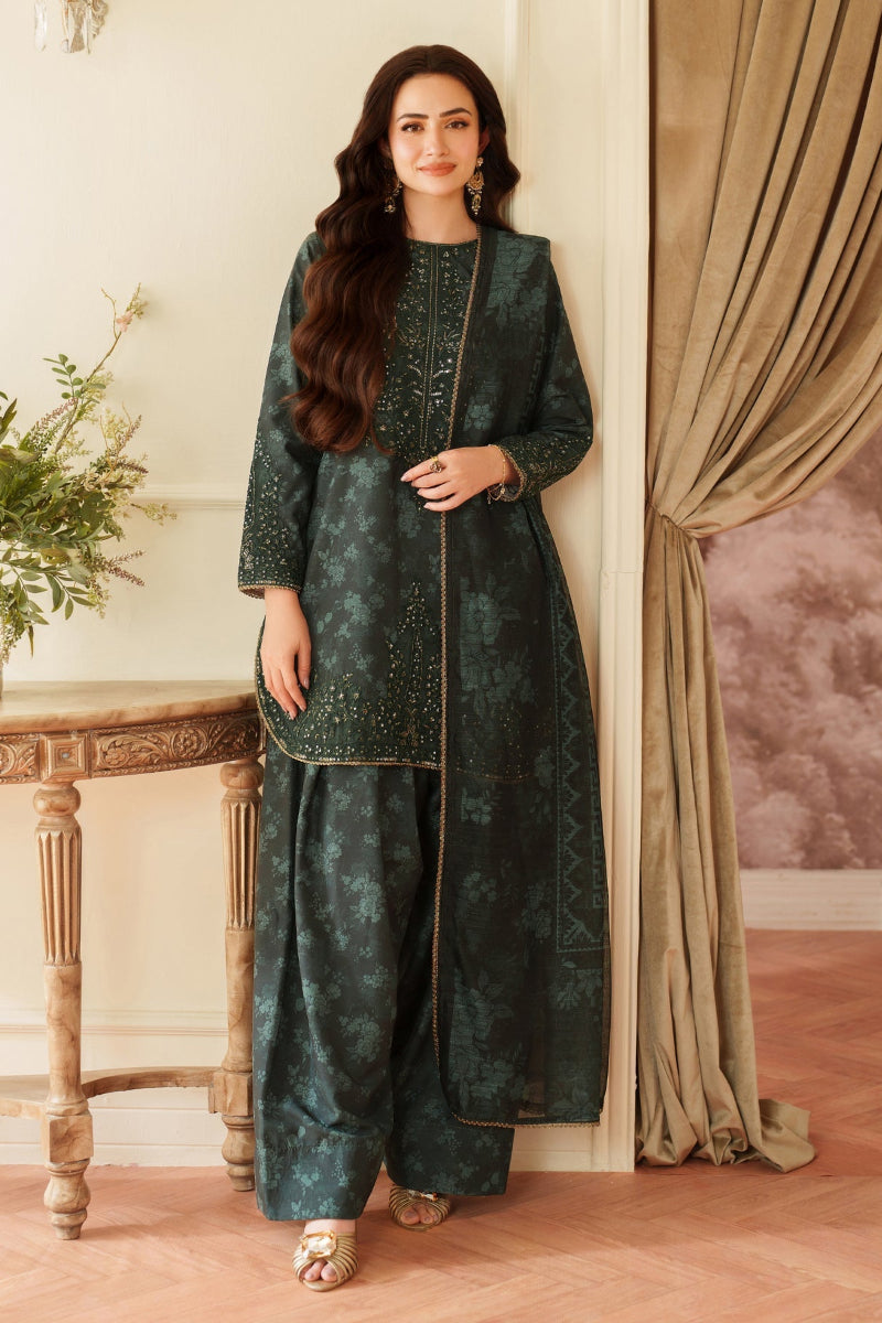 03-Piece Stitched Digital Printed Lawn Suit Ready To Wear