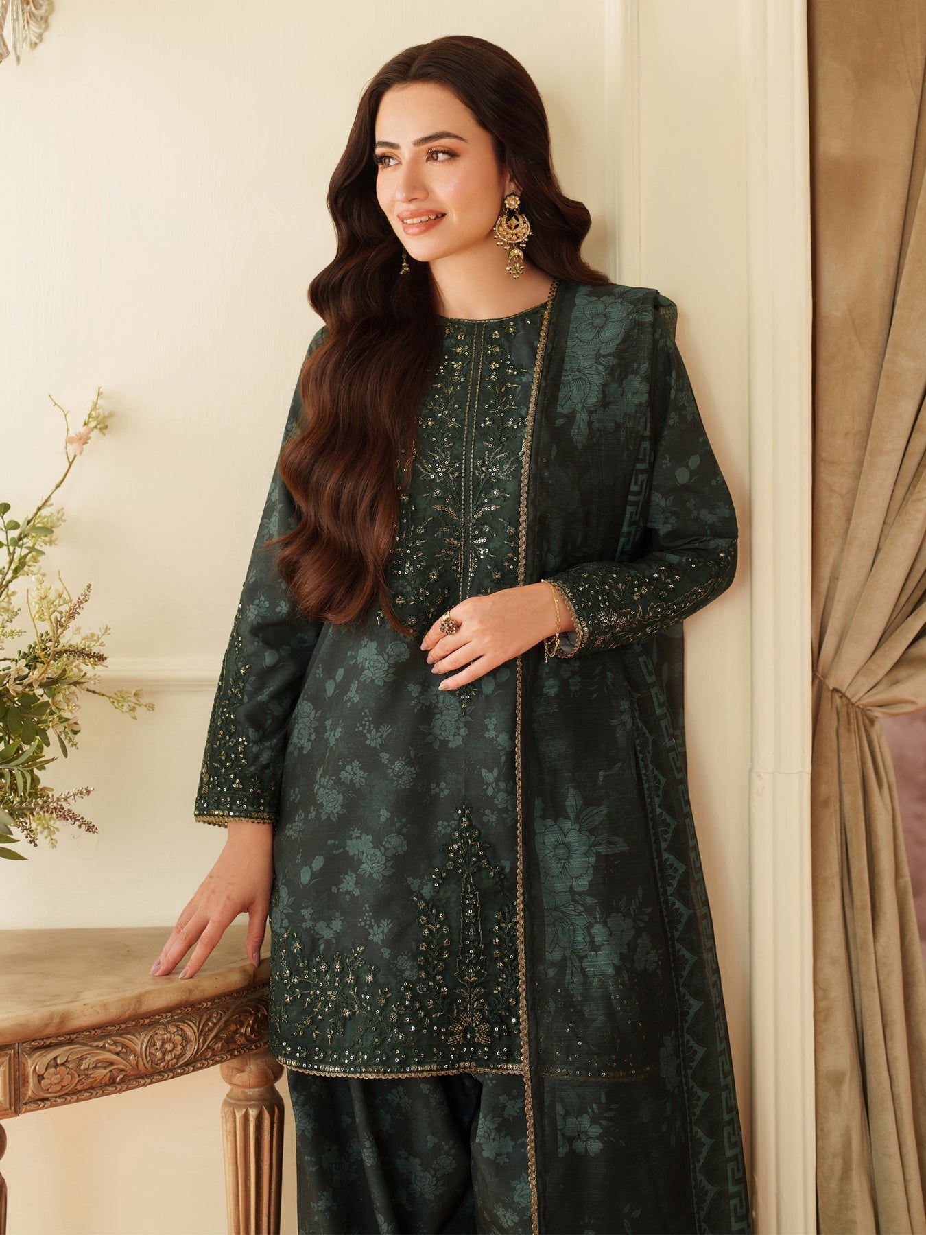03-Piece Stitched Digital Printed Lawn Suit Ready To Wear