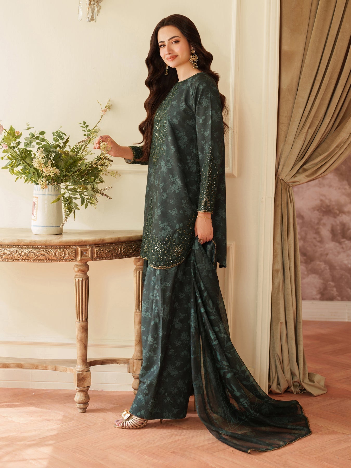 03-Piece Stitched Digital Printed Lawn Suit Ready To Wear
