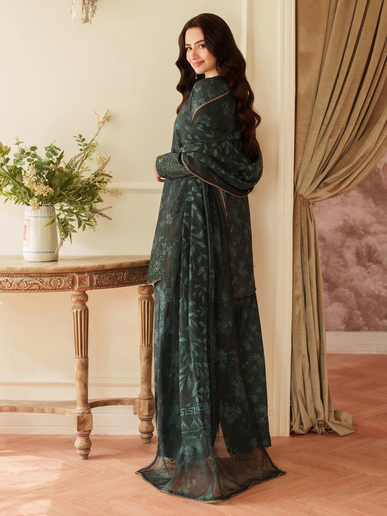03-Piece Stitched Digital Printed Lawn Suit Ready To Wear