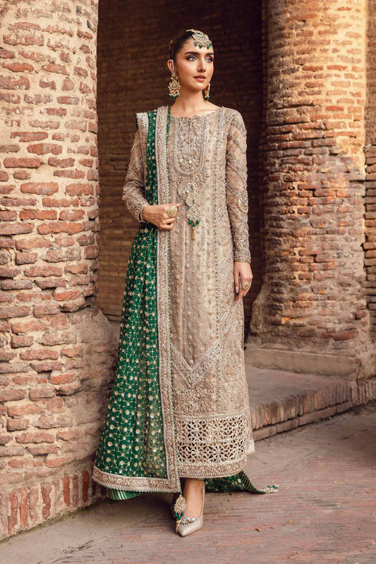 3 Piece Luxury Hand Embellished Organza Suit with Chiffon Dupatta | Ready to Wear