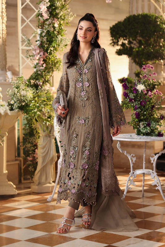 03-Piece Chiffon Suit With Heavy Embroidery - Ready To Wear