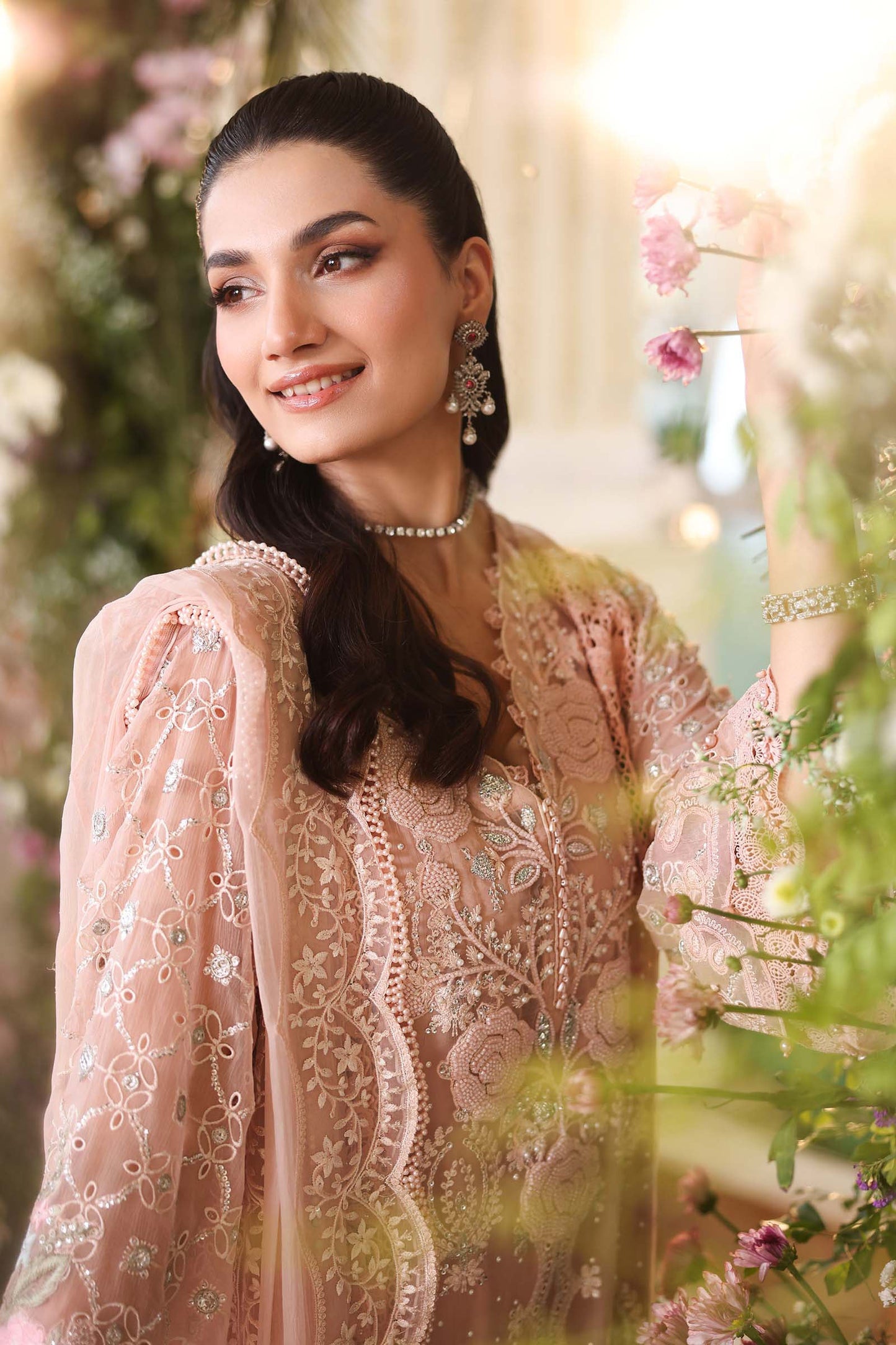 03-Piece Chiffon Suit With Heavy Embroidery - Ready To Wear