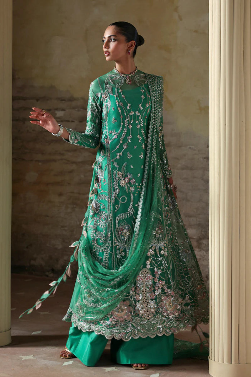 03-Piece Embroidered Hand Embellished With Net Dupatta - Ready To Wear