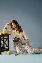 3 Piece Digital Silk Printed Cord Set - Ready To Wear