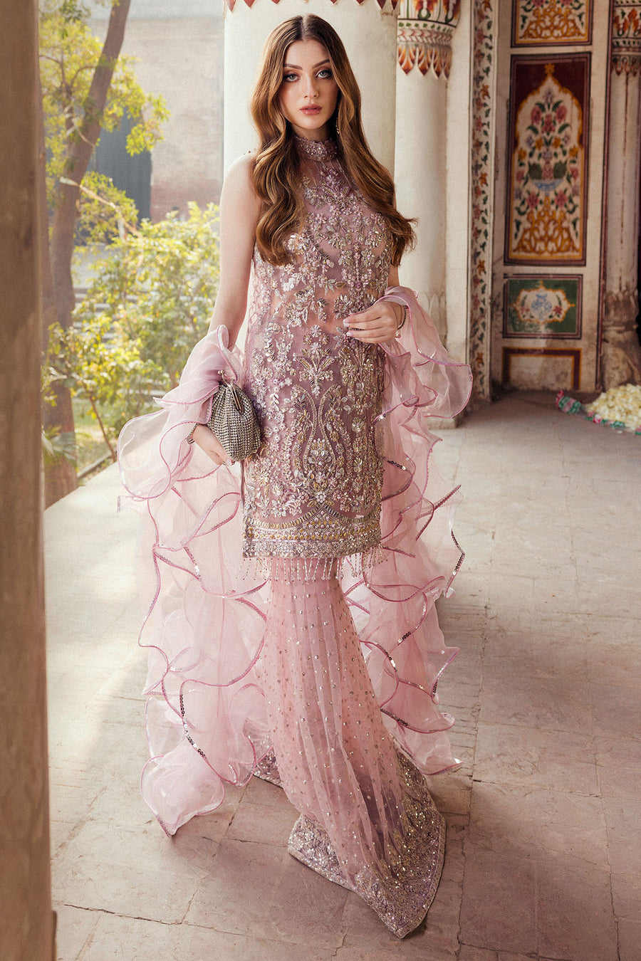 3 Piece Silk Net Ready to Wear