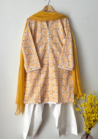 3 Piece Stitched Read to Wear Chikankari Suit